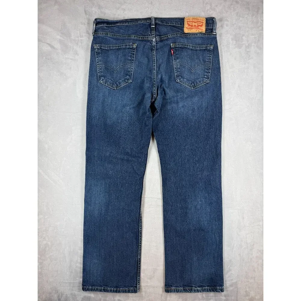 Levis 559 Relaxed Straight Mens Jeans 34x30 Medium Wash Blue Denim